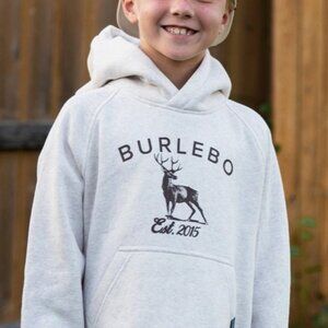 BURLEBO Youth Fleece Hoodie - Whitetail Deer SOLD OUT